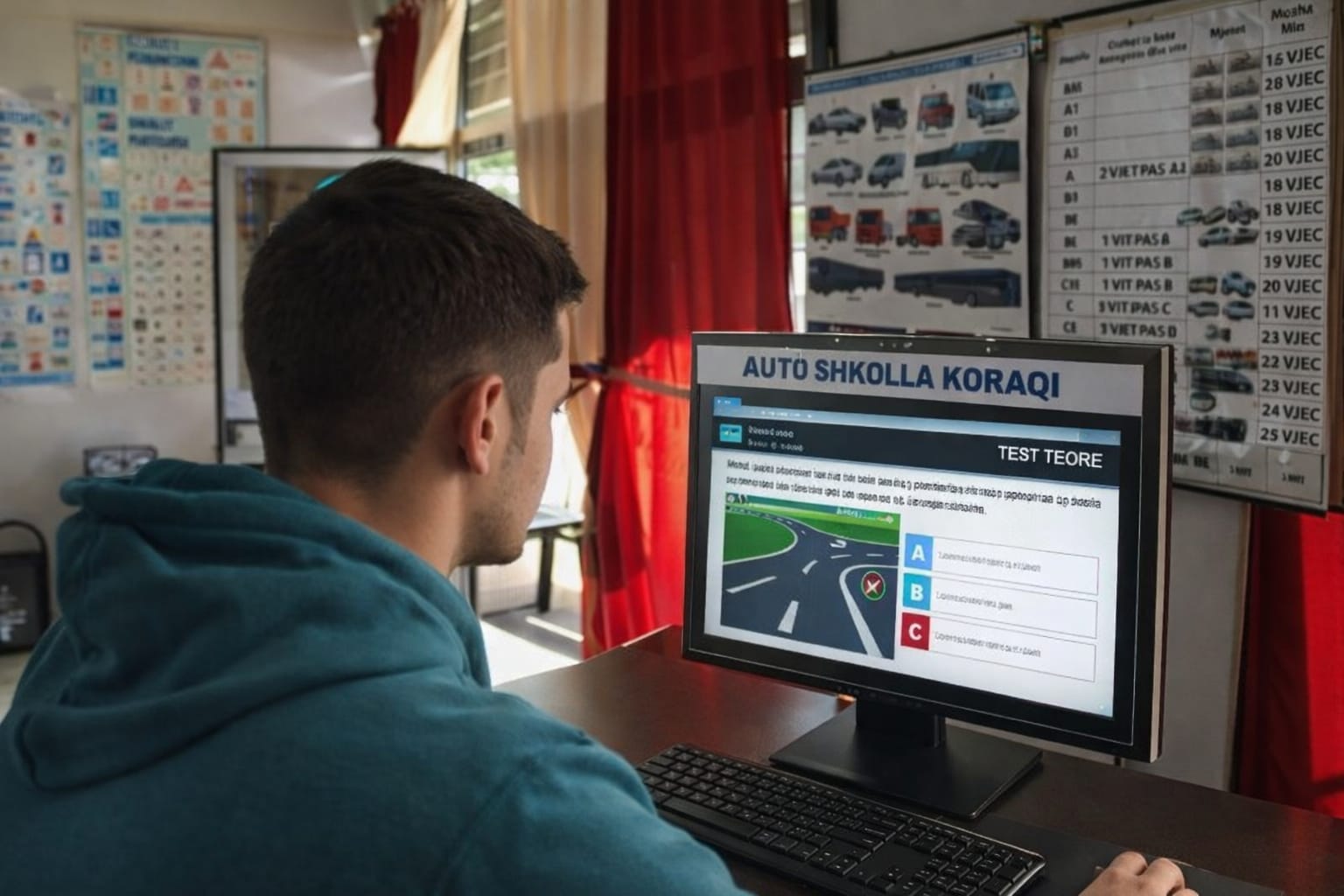 teste te zhvilluara ne autoshkollen koraqi